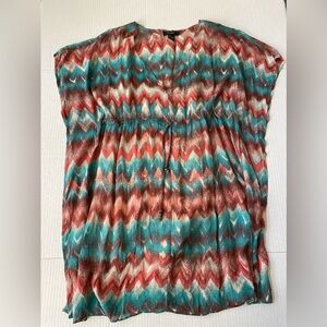 Sanctuary Kimono Dress Southwest Boho Chevron Print Size S